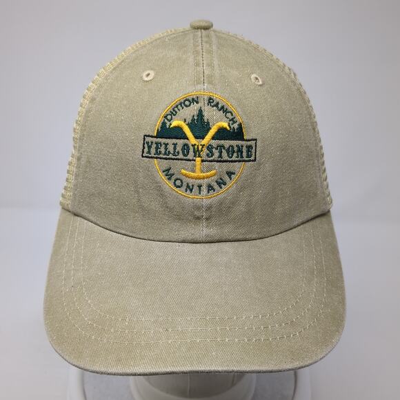 Yellowstone Dutton Ranch Montana Trucker Hat Brown One Size Adjustable Mesh Back - Picture 2 of 8